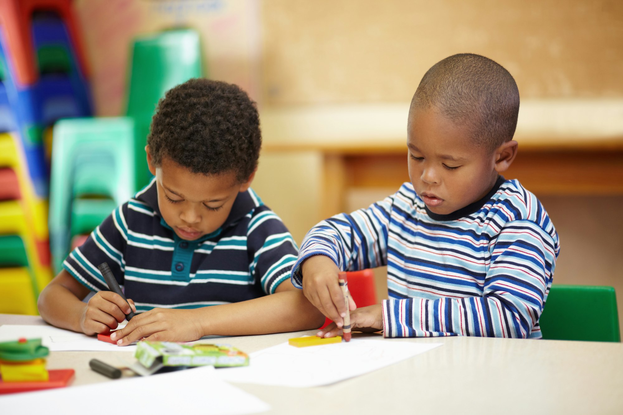 Working together on their creativity